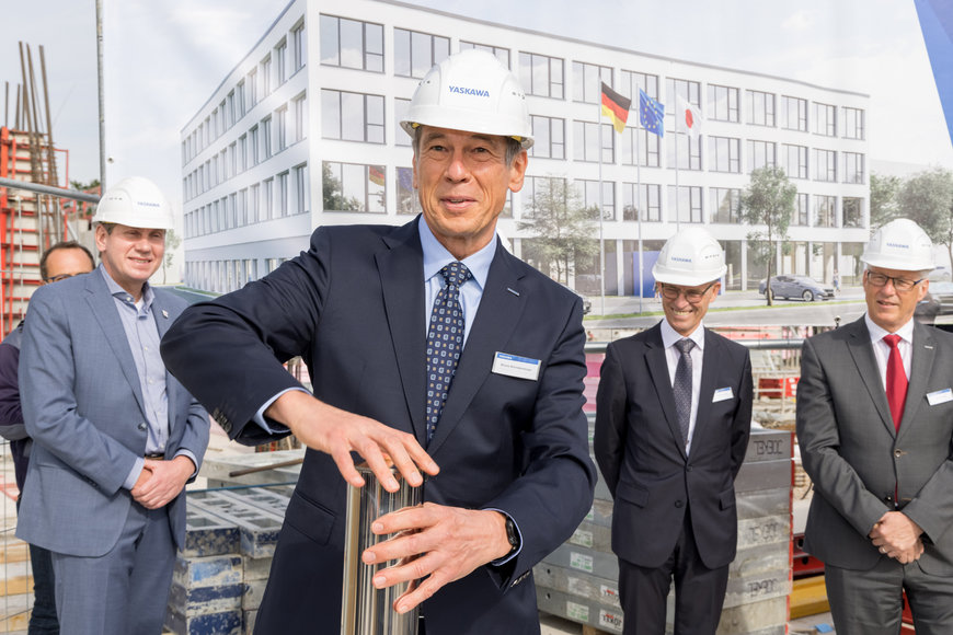 YASKAWA POSE LA PREMIERE PIERRE DU NOUVEAU SIEGE SOCIAL EUROPEEN A HATTERSHEIM